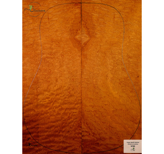 Jeu Guitare Acoustique Sapelli Quilted MB Exclusive Nº89|Maderas Barber