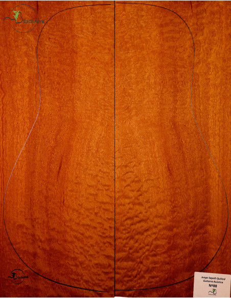 Juego Sapelli Quilted Guitarra Acústica MB Exclusive Nº88 | Maderas Barber