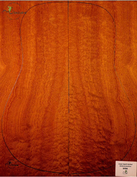 Jeu Guitare Acoustique Sapelli Quilted MB Exclusive Nº84|Maderas Barber