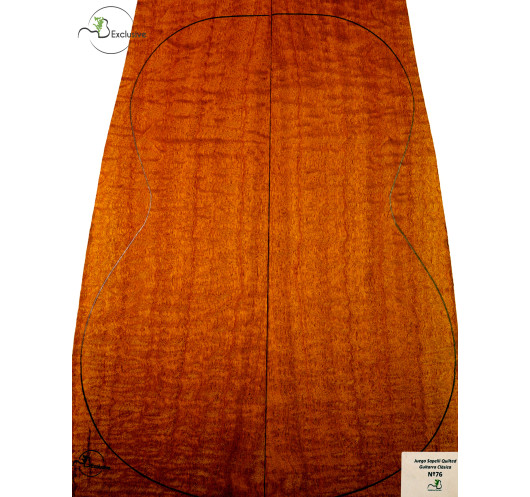 Juego Sapelli Quilted Guitarra Clásica MB Exclusive Nº76 | Maderas Barber
