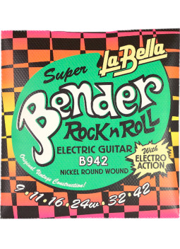La Bella B942 Super Bender Electric Guitar Strings 9-42 | Maderas Barber