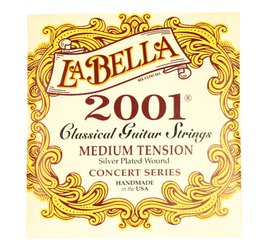 Juego de Cuerdas La Bella 2001 Guitarra Clásica Medium | Maderas Barber
