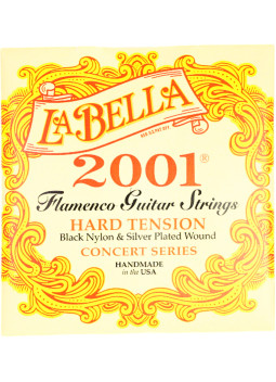 Jeu de cordes La Bella 2001 Flamenco Hard Tension | Maderas Barber