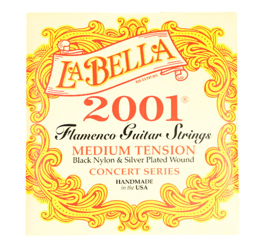 Jeu de Cordes de Guitare Flamenco La Bella 2001 - Medium Tension | Maderas Barber