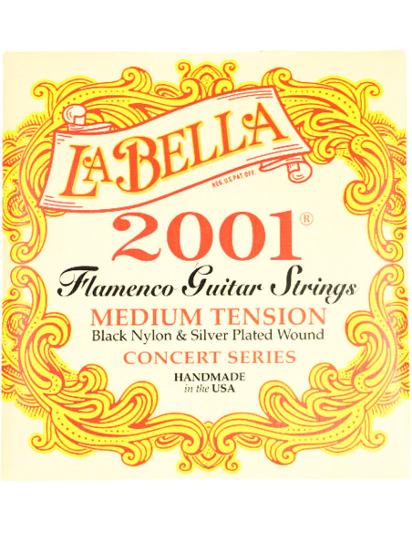 Juego de Cuerdas La Bella 2001 Flamenco Medium | Maderas Barber