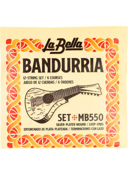 La Bella MB550 Bandurria Silver-Plated Wound | Maderas Barber