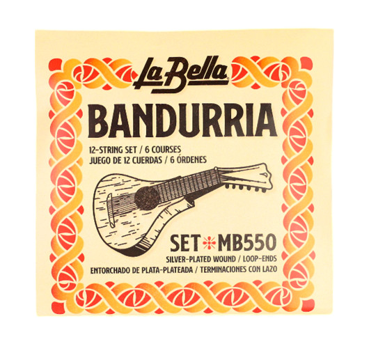 La Bella MB550 Bandurria Silver-Plated Wound | Maderas Barber