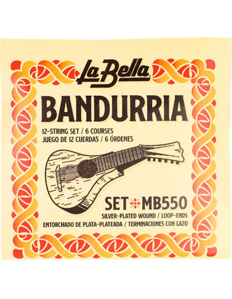 La Bella MB550 Bandurria Silver-Plated Wound | Maderas Barber