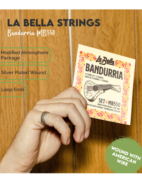 La Bella MB550 Bandurria Argenté | Maderas Barber