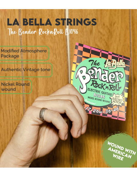 La Bella B1046 The Bender Electric Guitar Strings | Maderas Barber