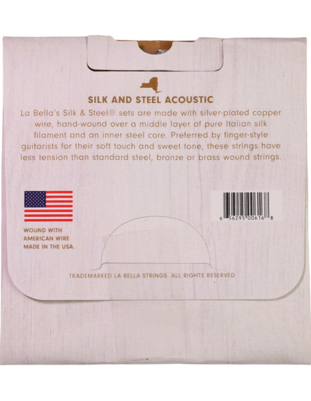 Jeu de Cordes La Bella 710L Guitare Acoustique Silk and Steel | Maderas Barber