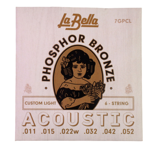 Jeu de Cordes La Bella 7GPCL Acoustique Guitare Phosphor Bronze | Maderas Barber