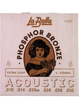 La Bella 7GPT Phosphor Bronze Acoustique Guitare Cordes | Maderas Barber