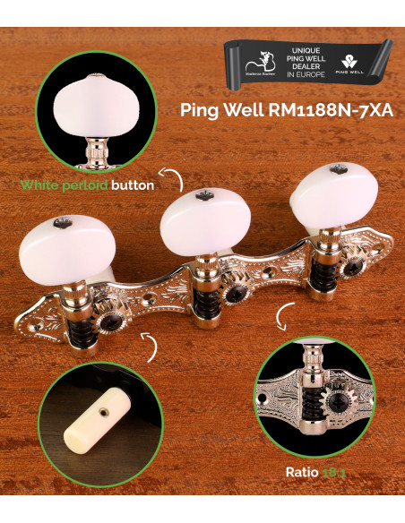 Mécaniques Ping Well® RM 1188N-7XA | Maderas Barber