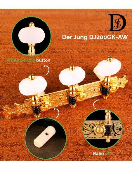 Clavijero Der Jung DJ200GK-AW | Maderas Barber