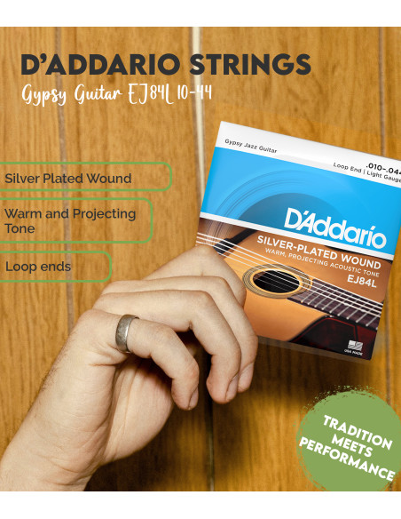 Buy D'Addario Gypsy Guitar Strings Set EJ84L 10-44