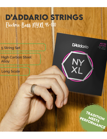 Juego Cuerdas D'Addario Bajo Eléctrico NYXL45130 | Maderas Barber