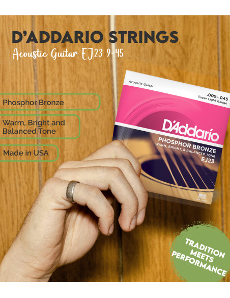 Comprar Cuerdas D'Addario Acústica EJ23 | Maderas Barber