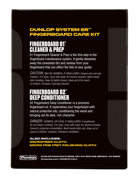 Kit de Nettoyage et de Conditionnement des Touches Dunlop 6502 System 65 | Maderas Barber
