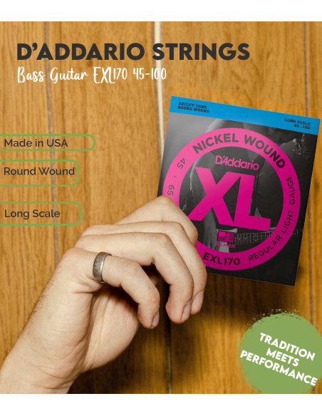 Comprar Juego Cuerdas D'Addario Bajo EXL170
