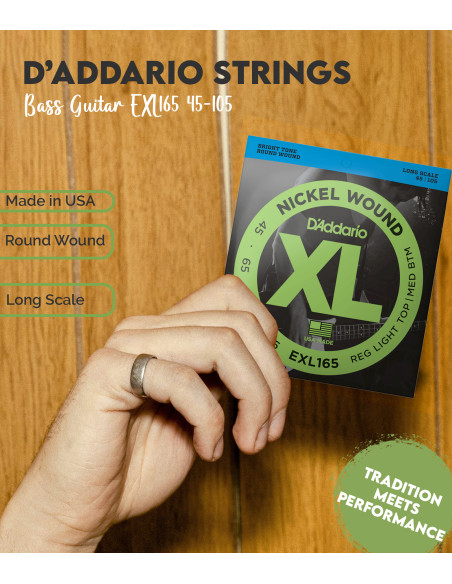Buy Bass Guitar EXL165 D'Addario Strings Set