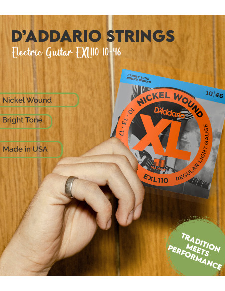 Comprar Juego Cuerdas Guitarra Eléctrica D'Addario EXL110