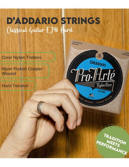 Buy Classical Guitar  EJ46 Hard D'Addario Strings Set