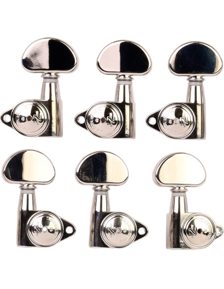Duesenberg Guitar Machine Head Z-Tuner Kidney 3+3 Nickel | Maderas Barber