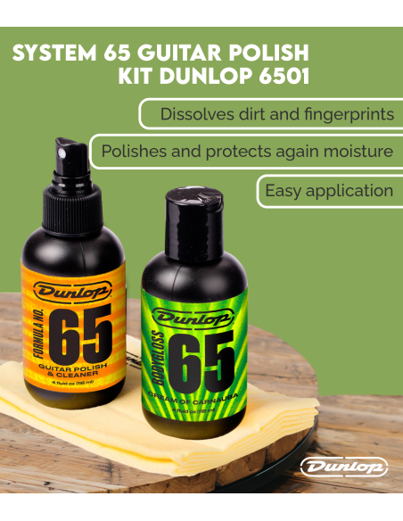 Kit de Polissage pour Guitare System 65 Dunlop 6501 | Maderas Barber