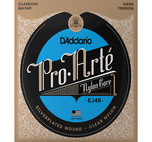 Jeu de Cordes Guitare Classique D'Addario EJ46 Hard