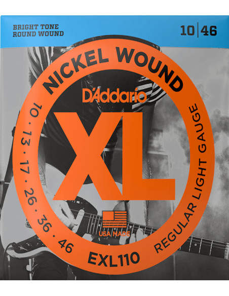Jeu de Cordes Guitare Électrique D'Addario EXL110