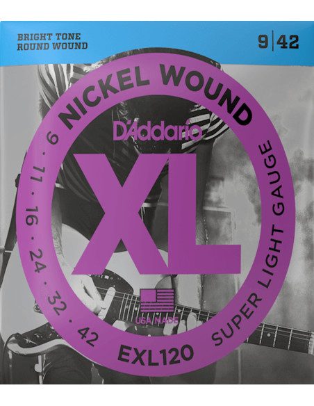 Buy Electric Guitar EXL120 D'Addario Strings Set
