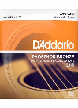 Jeu Cordes D'Addario Acoustique ej15
