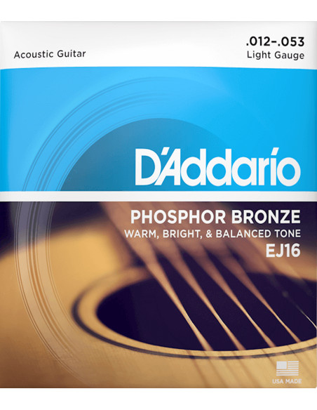 D'Addario EJ16 cuerdas para acústica | Maderas Barber