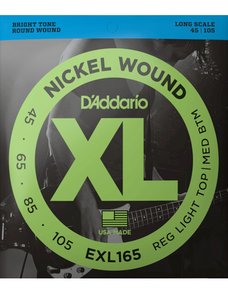 Comprar Juego Cuerdas D'Addario Bajo EXL165
