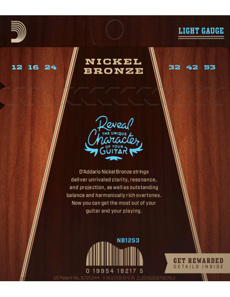 Comprar Juego Cuerdas D'Addario Acústica NB1253