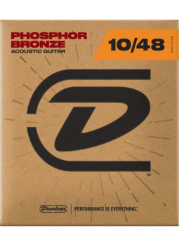 Jeu de Cordes Dunlop Phosphor Bronze 92/8 Extra Light 10-48 acoustique