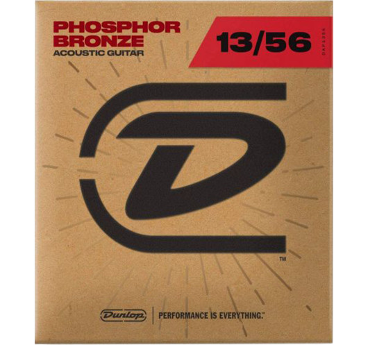 Jeu de Cordes Dunlop Phosphor Bronze 92/8 Extra Medium 13-56 acoustique