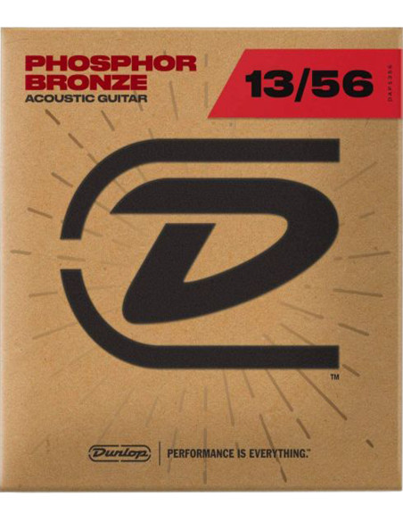 Juego Cuerdas Dunlop Phosphor Bronze 92/8 Extra Medium 13-56 acústica