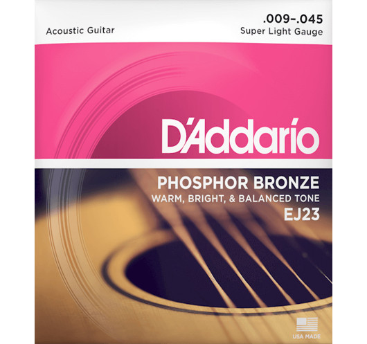 Buy D'Addario Acoustic Guitar Strings Set EJ23 9-45