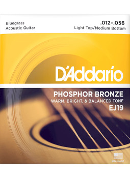 Jeu de Cordes D'Addario acoustique ej15