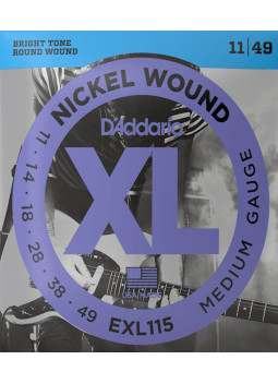 Juego Cuerdas D'Addario Guitarra Eléctrica EXL115 | Maderas Barber