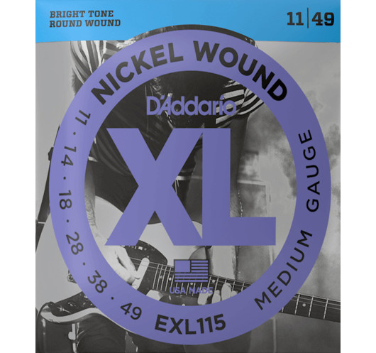 Juego Cuerdas D'Addario Guitarra Eléctrica EXL115 | Maderas Barber