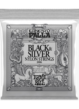 Juego de Cuerdas Ernie Ball Guitarra Clásica Ernesto Palla Black & Silver