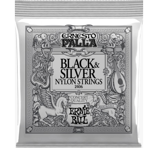 Buy Ernie Ball Ernesto Palla Black & Silver Classical Guitar Strings