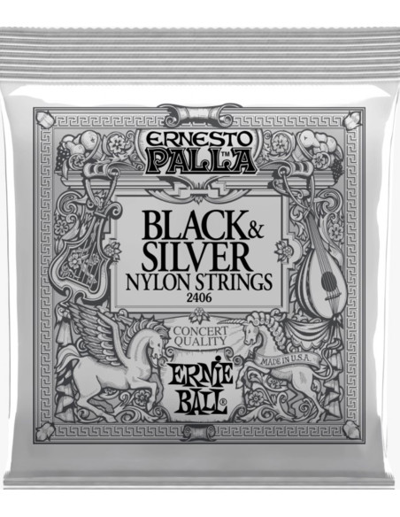 Buy Ernie Ball Ernesto Palla Black & Silver Classical Guitar Strings
