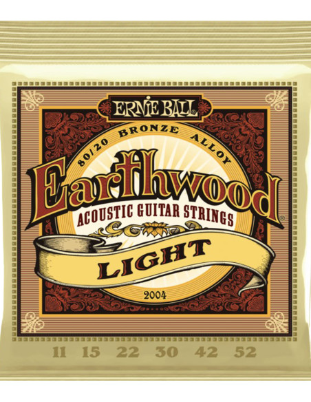 Buy Ernie Ball Earthwood Light Acoustic Guitar Strings 11-52