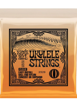 Juego de Cuerdas Ernie Ball Ukelele Concert / Soprano Transparente