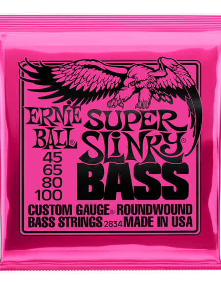 Buy Ernie Ball Super Slinky Electric Bass Strings 45-100