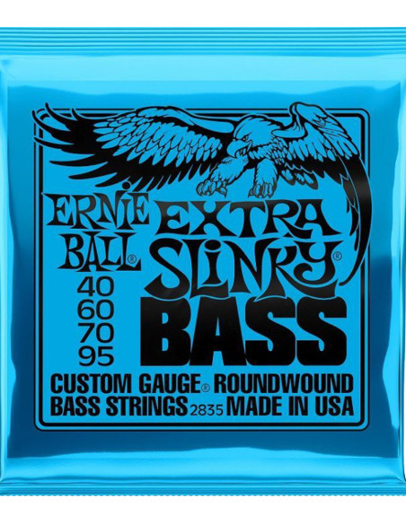 Buy Ernie Ball Extra Slinky Nickel Wound Electric Bass Strings 40-95
